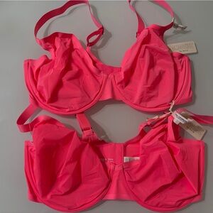 Aerie Vibrant Pink Bra Set